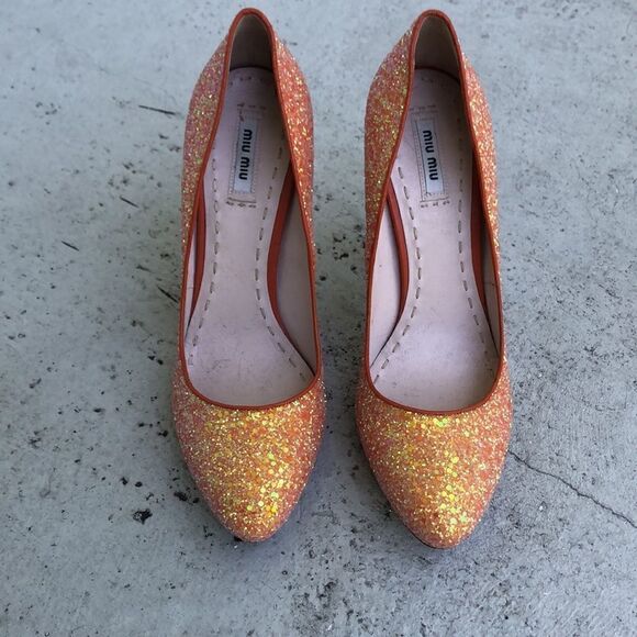 Miu Miu glitter heels - Picture 3 of 7